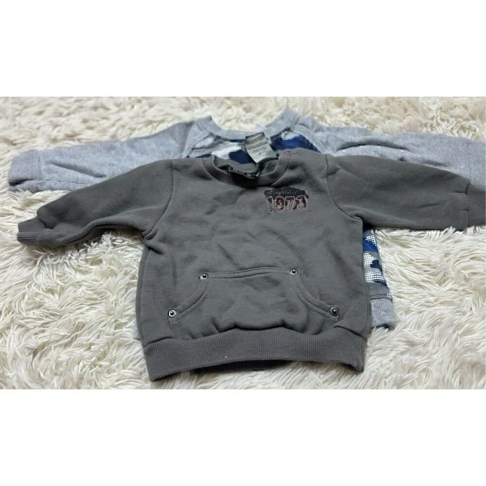 5 piece Baby Boys Size 3-6 month toddler sweaters and thermal bundle by Carters